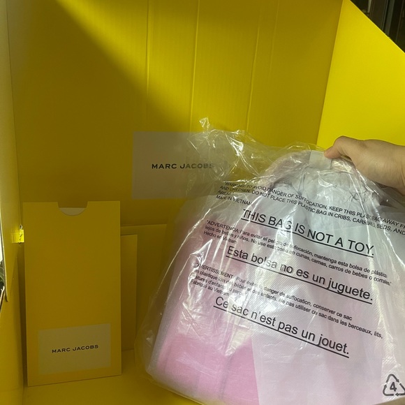 MARC JACOBS The Leather MINI Tote Bag CANDY PINK - Picture 10 of 12